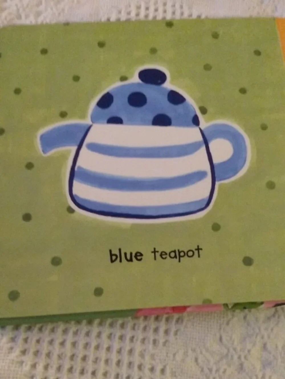 4/$20 Fairy Tea Party Children's Padded Board Book about Colors Jamie Michalak